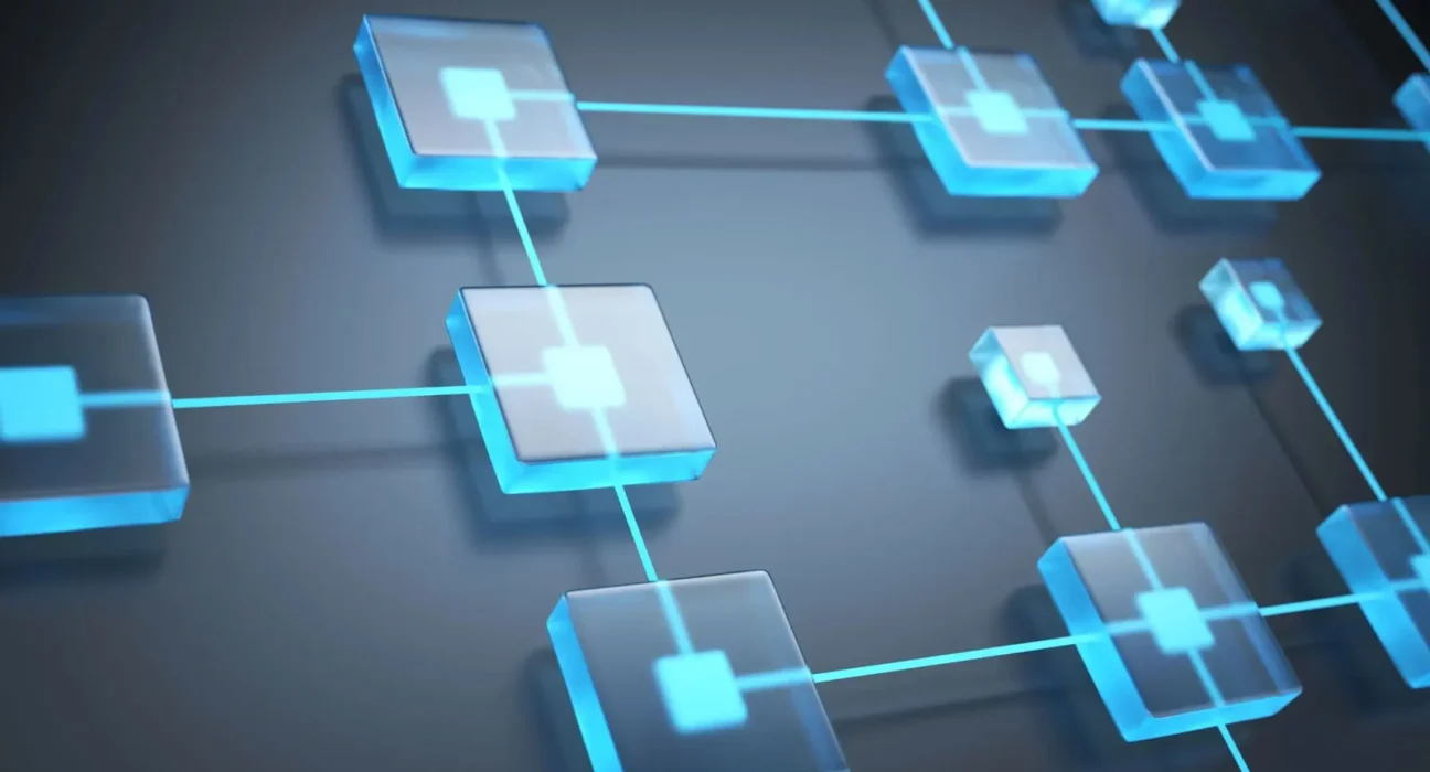 Blockchain Technology network digital concept