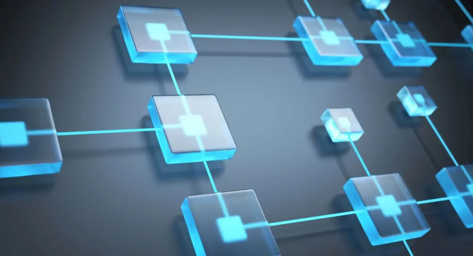 Blockchain Technology network digital concept