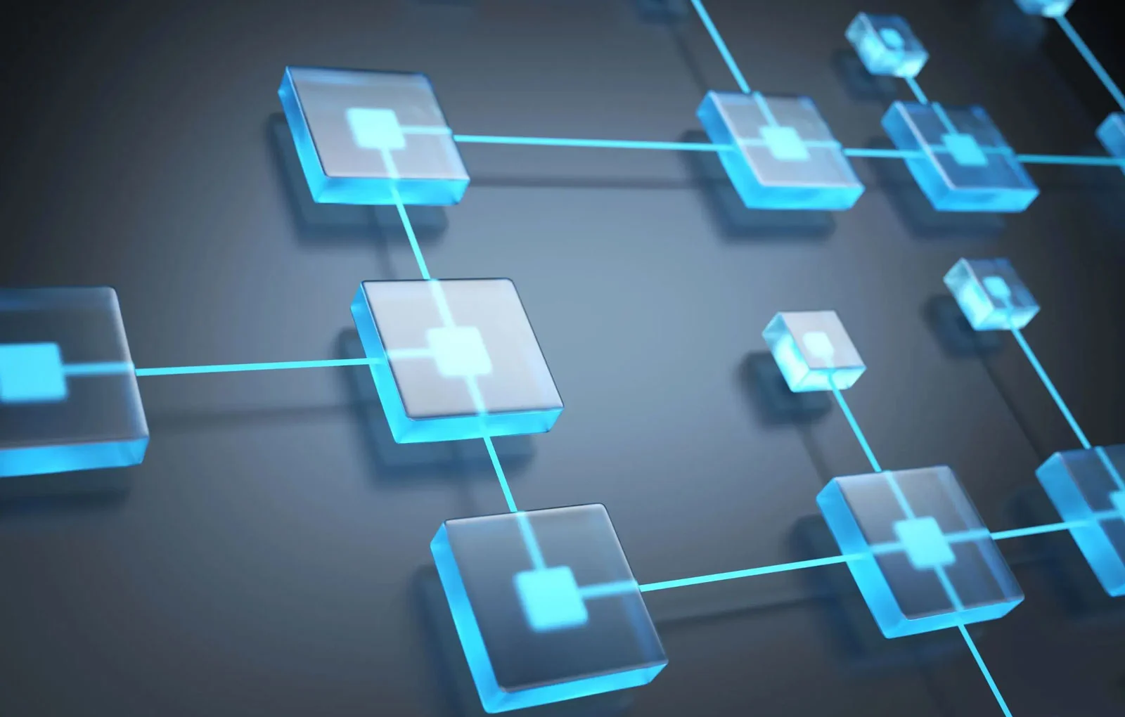 Blockchain Technology network digital concept