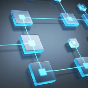 Blockchain Technology network digital concept