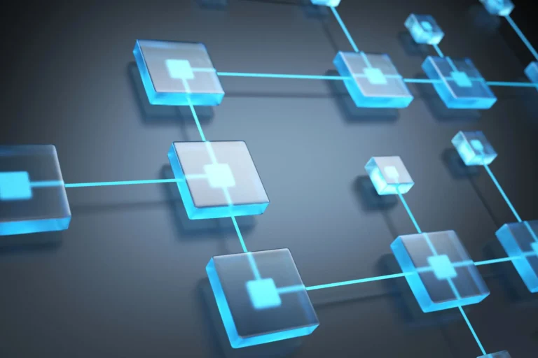 Blockchain Technology network digital concept