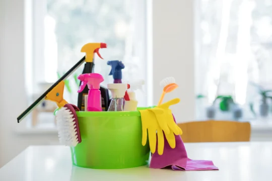 Essential cleaning supplies