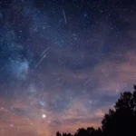Bright Orionid meteor shower