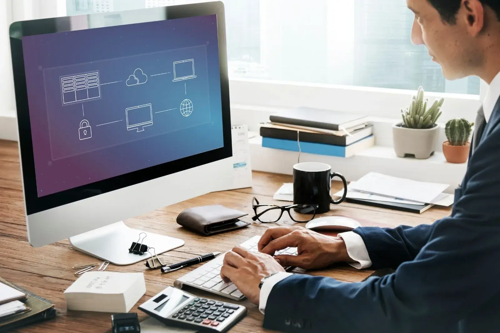 Blockchain data security concept