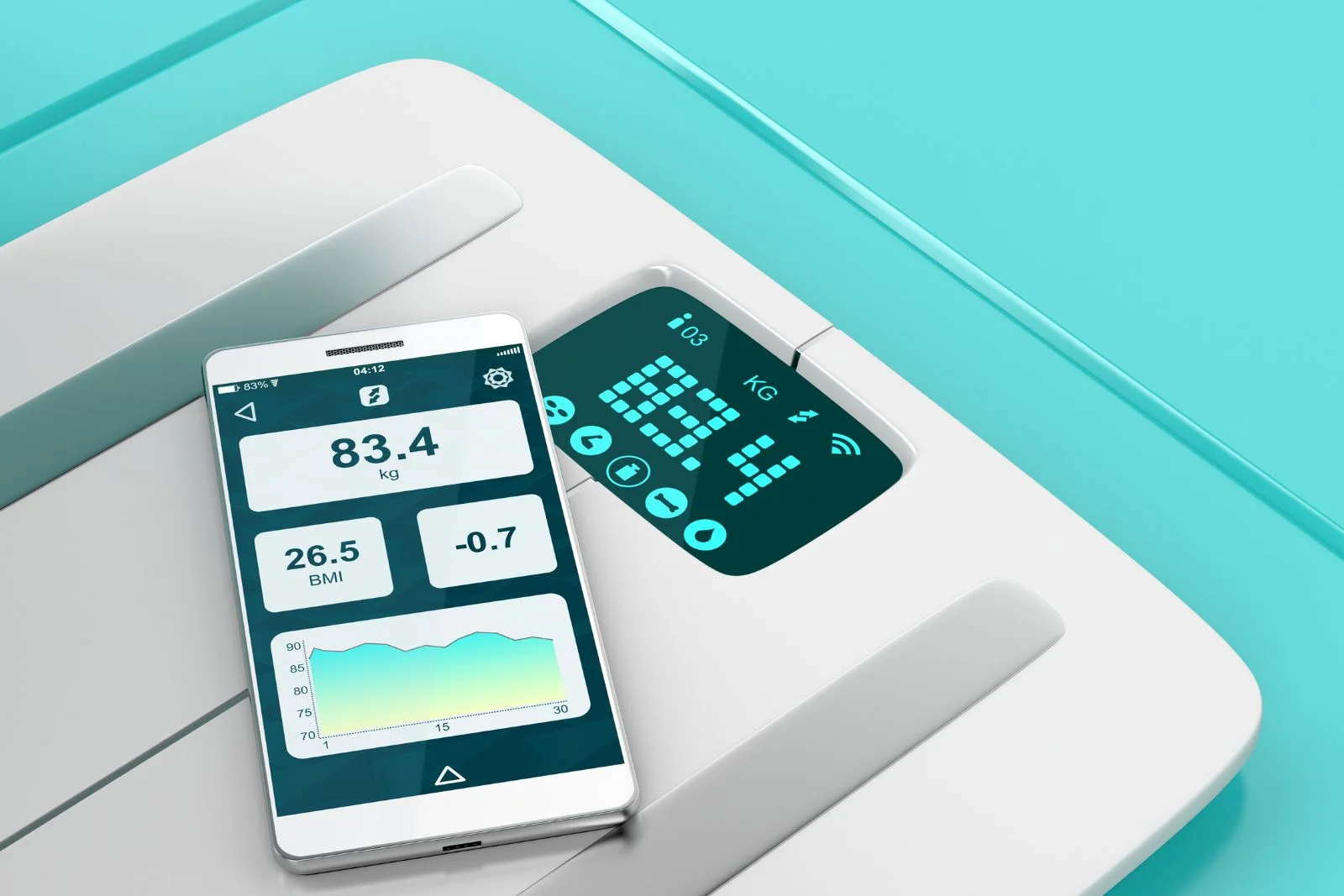 Smart scale weight tracking
