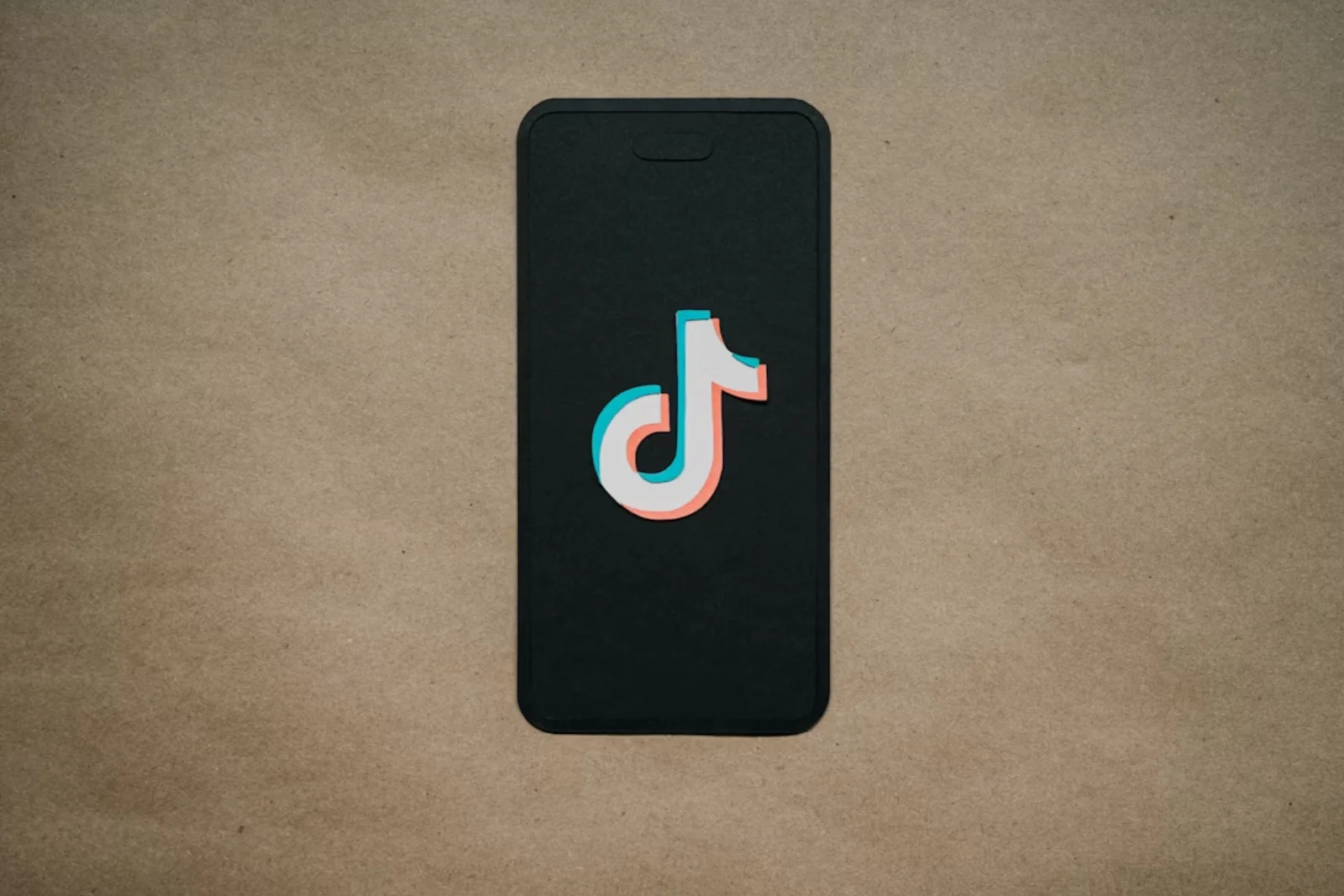 TikTok logo smartphone