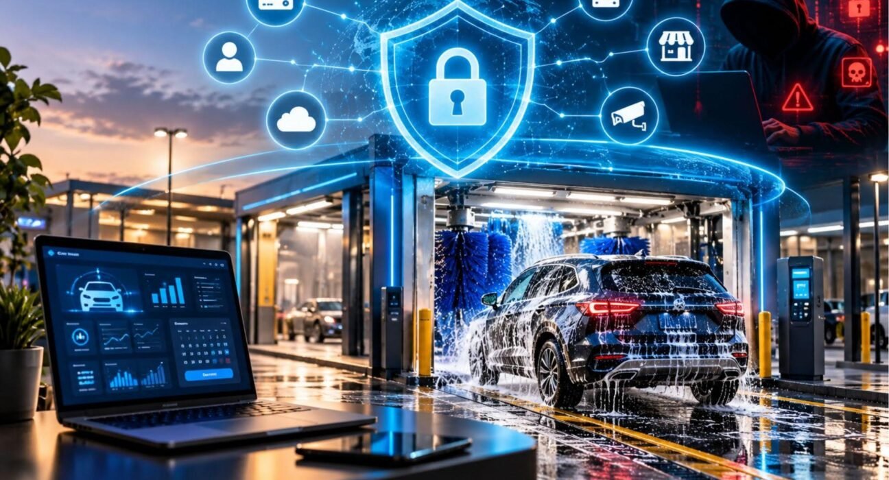Cyber security for car wash business protecting payment systems and tunnel equipment from hackers
