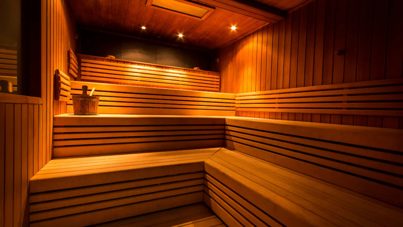 relaxing sauna therapy