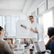 Business leadership strategy meeting
