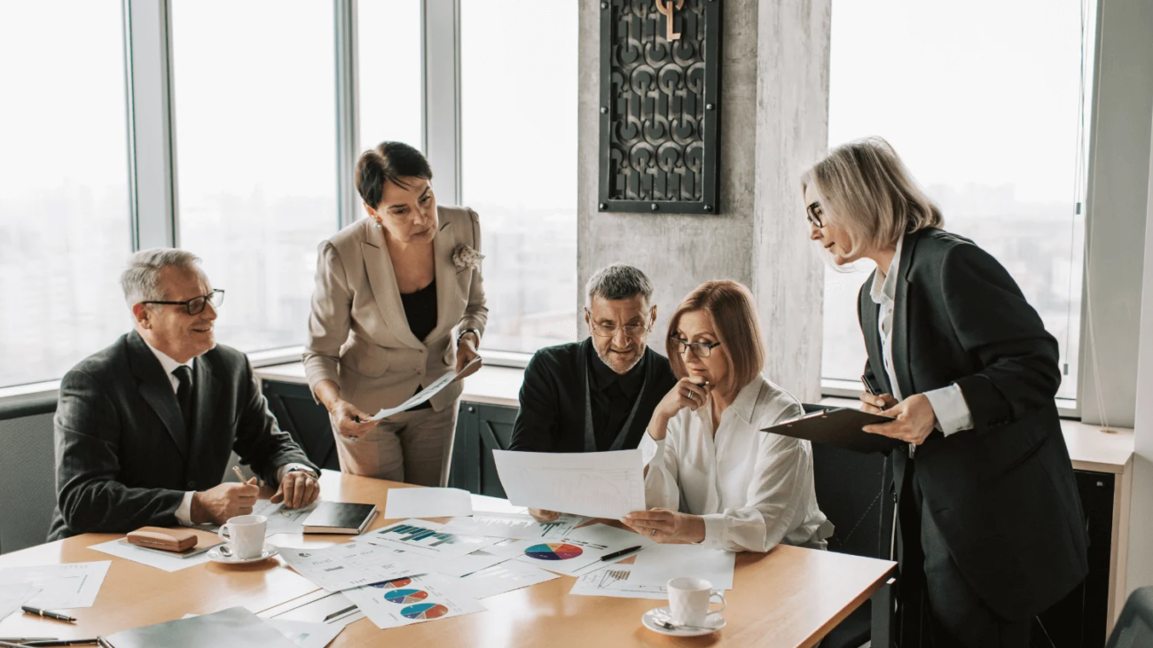 Focused business team strategy