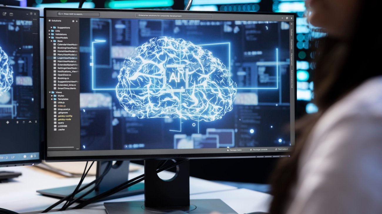 Enterprise AI system interface visualization